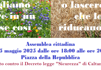 Assemblea contro DL “Sicurezza” rimandata a data da destinarsi